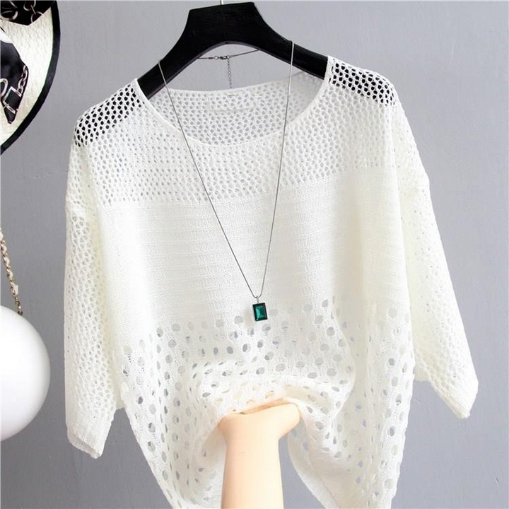 Stylish Hollow Out Blouse for Women