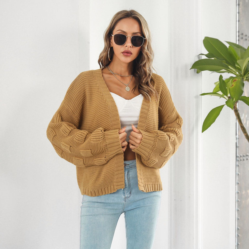 Ana™ cardigan with puff sleeves