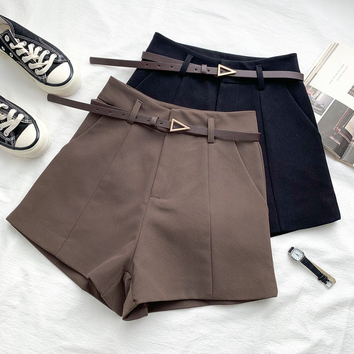 Fashion Versatile High Waist Slim Suit Shorts