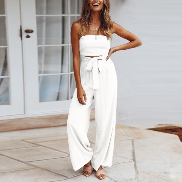 Casual strapless jumpsuits