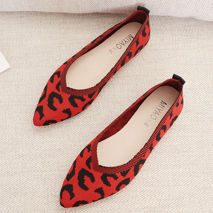 Comfortable all-match pointed toe flats