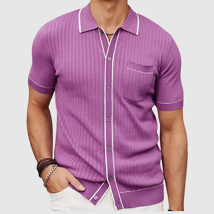 Classic casual knit shirt for men