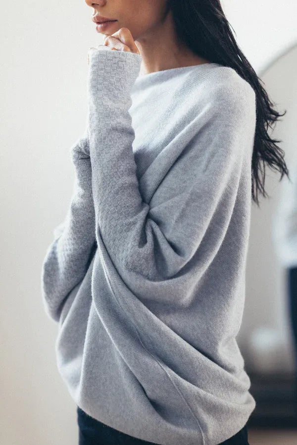 Asymmetric draped jumper