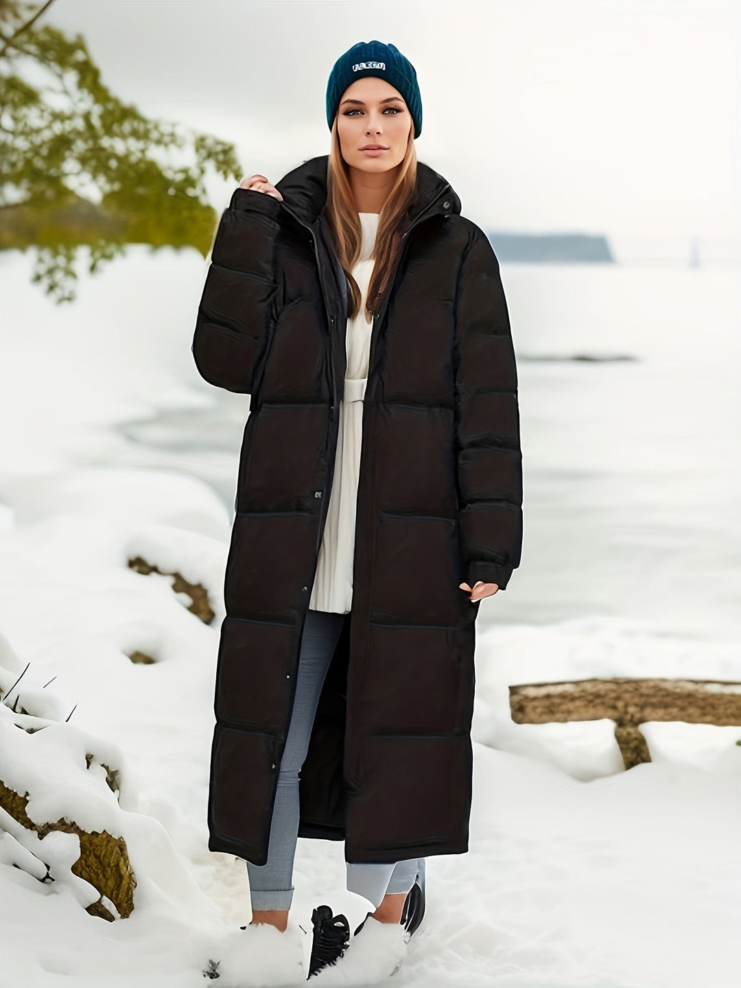 Warm long parka