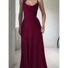 Elegant maxi dress with draping