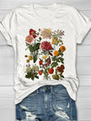 Vintage floral print ladies T-shirt