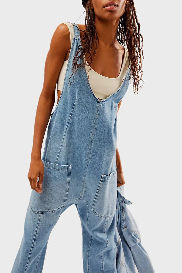 Stylish denim jumpsuit for women