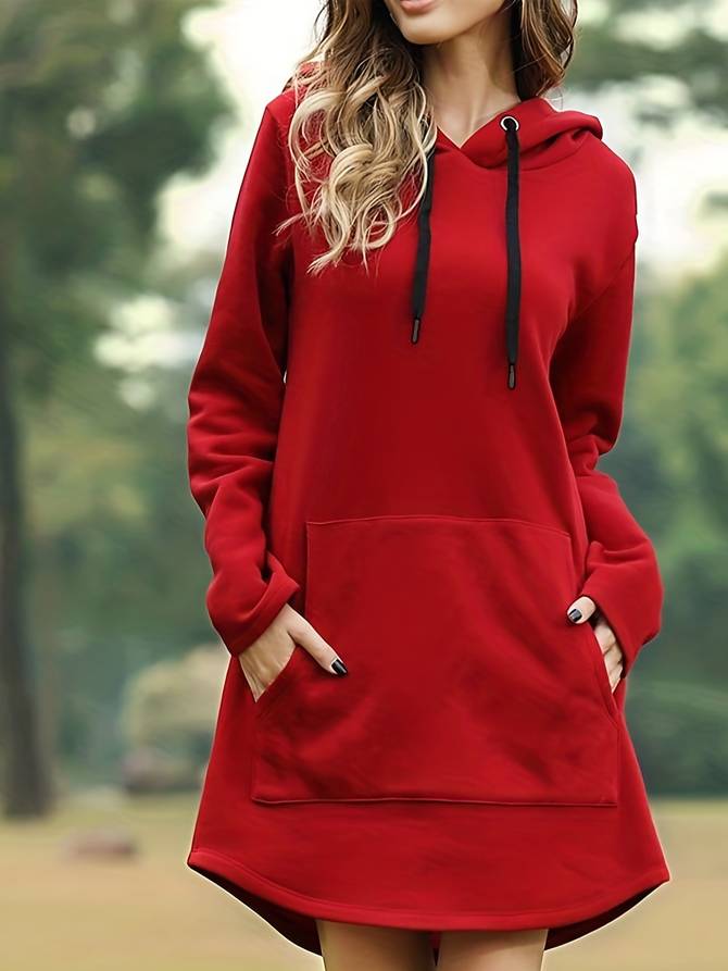Women's - Long Hoodie - Soft & Stylish