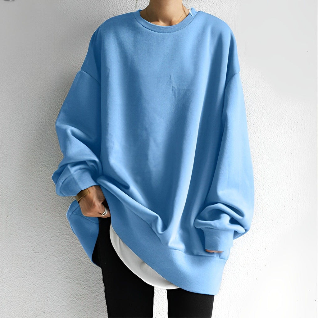 Women's - Cosy Oversized Sweater - Soft Knit Fabric - Perfect for Layering