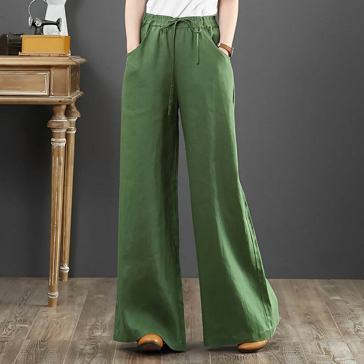 Light and airy linen summer trousers