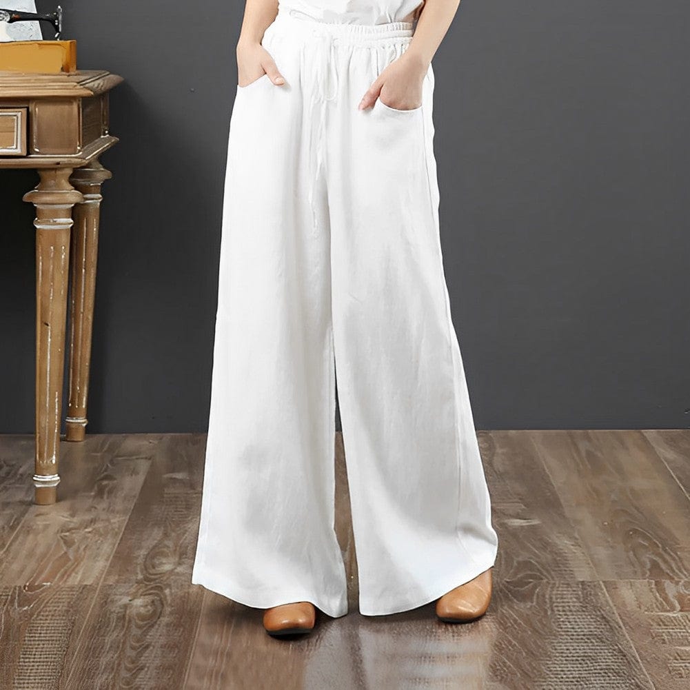 Light and airy linen summer trousers