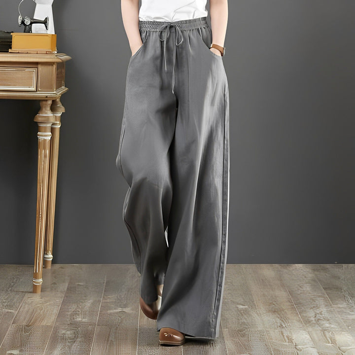 Light and airy linen summer trousers