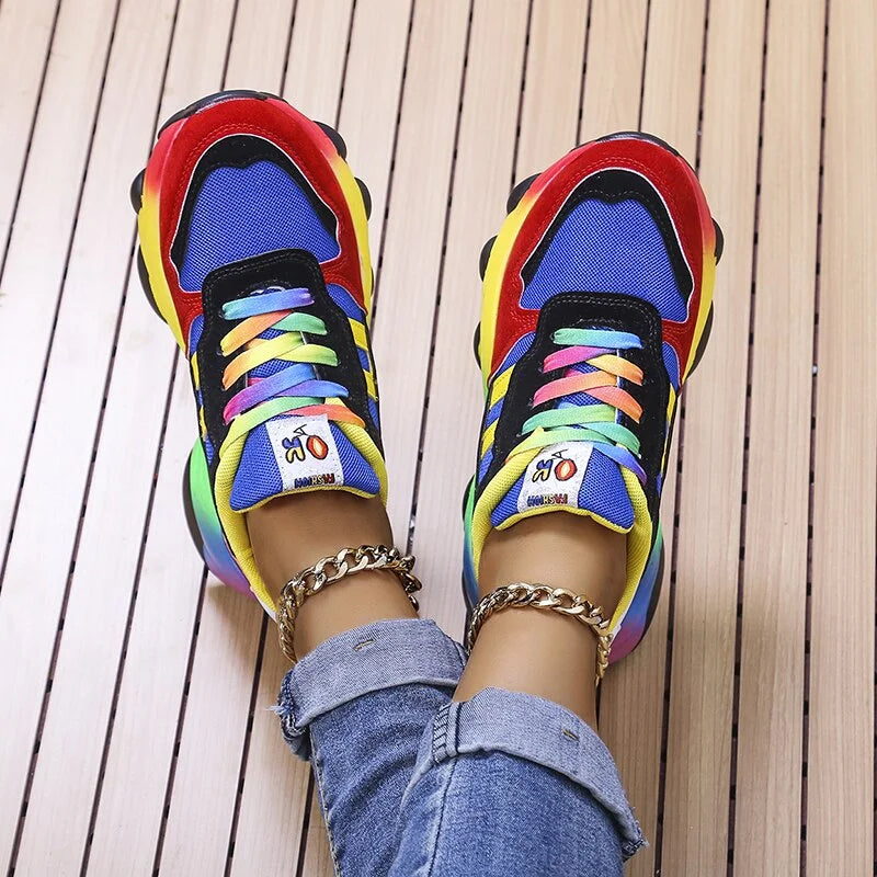 Eva | Comfortable multi-coloured trainers