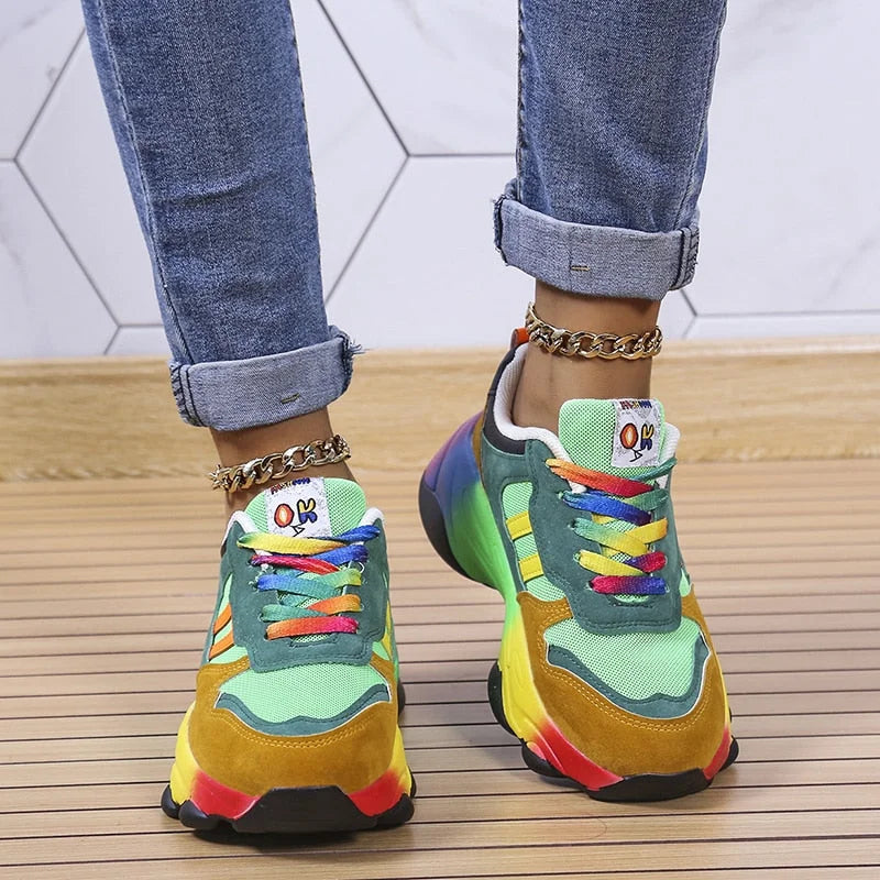Eva | Comfortable multi-coloured trainers