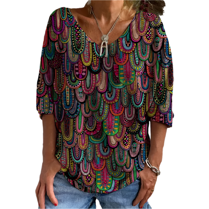 Fresh Casual Tunic - Lightweight Fabric - Comfortable Everyday Style for Effortless Fashion