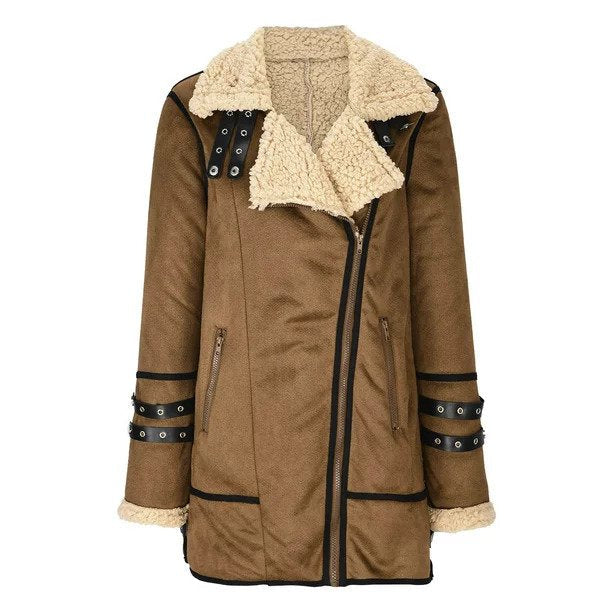 Extra warm, cosy lined jacket for women