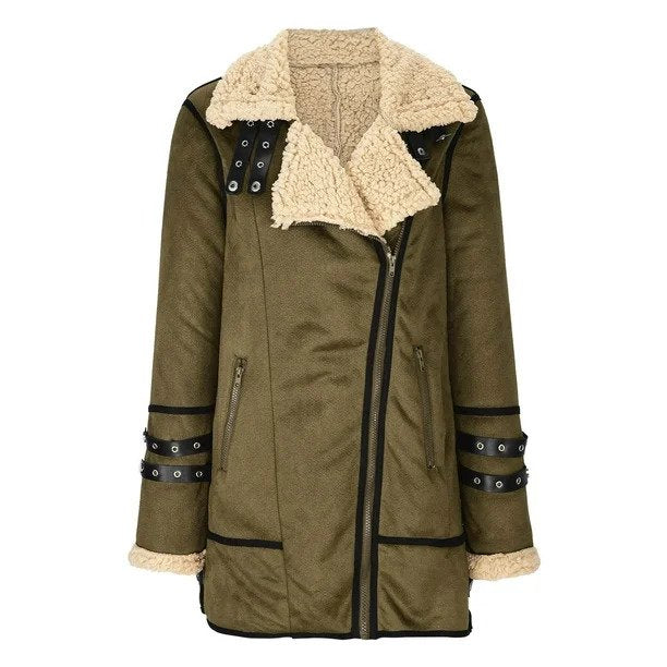 Extra warm, cosy lined jacket for women