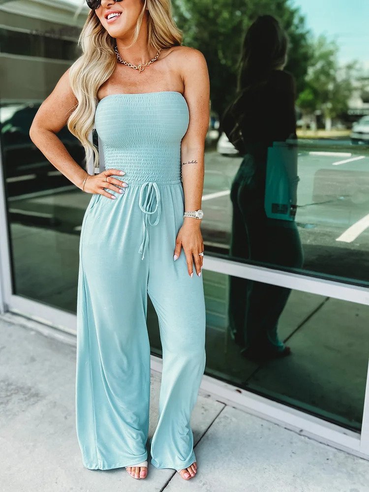 Olivia™ | Off-the-shoulder jumpsuit with ruffles