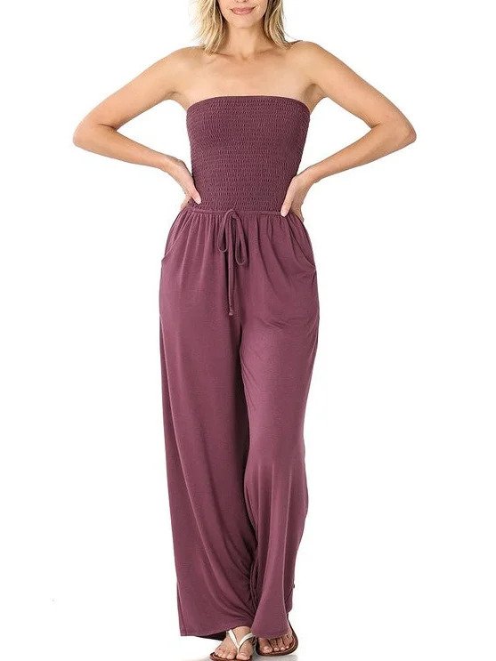 Olivia™ | Off-the-shoulder jumpsuit with ruffles