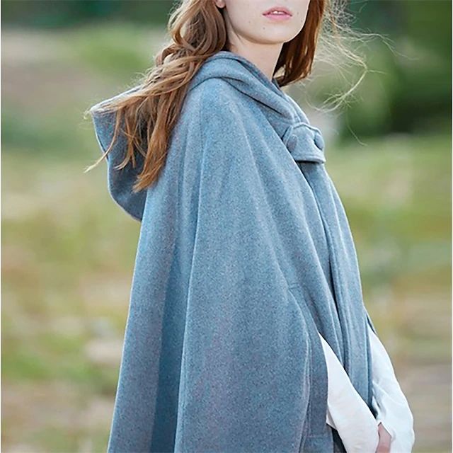 Women's vintage hooded coat short