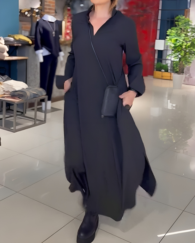 Women's - Elegant Dress - Flowing Fabric - Perfect for Special Occasions - Timeless Style