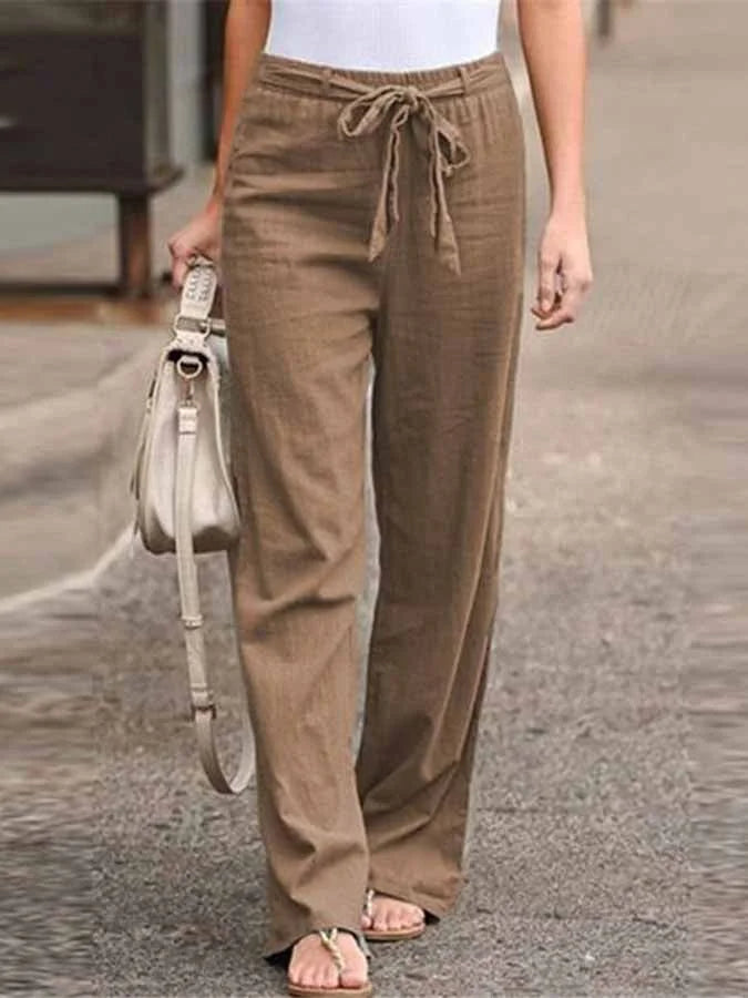 Relaxed linen trousers