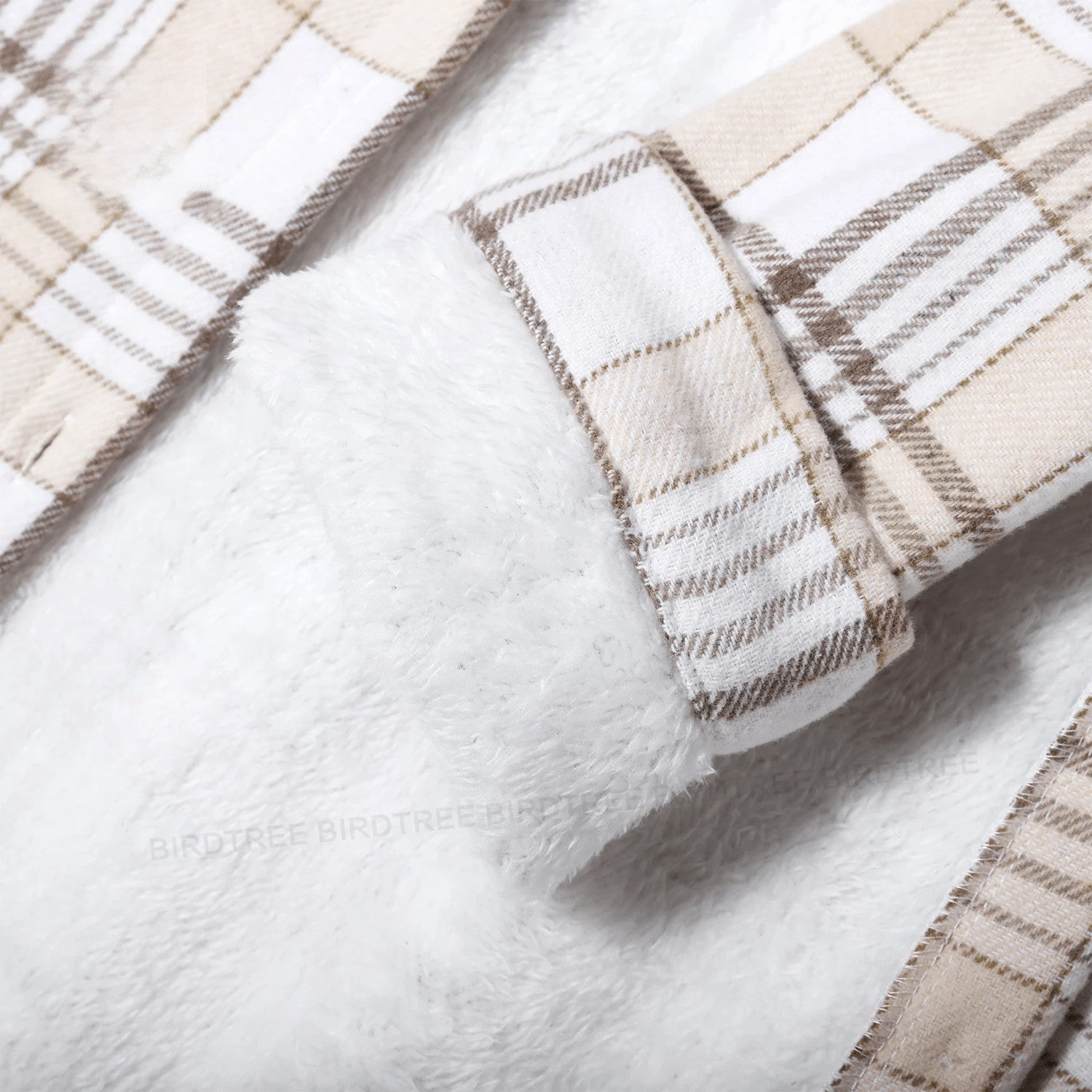 Eva™ | Checked jacket with fur