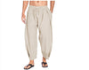 Men's trousers in cotton and linen