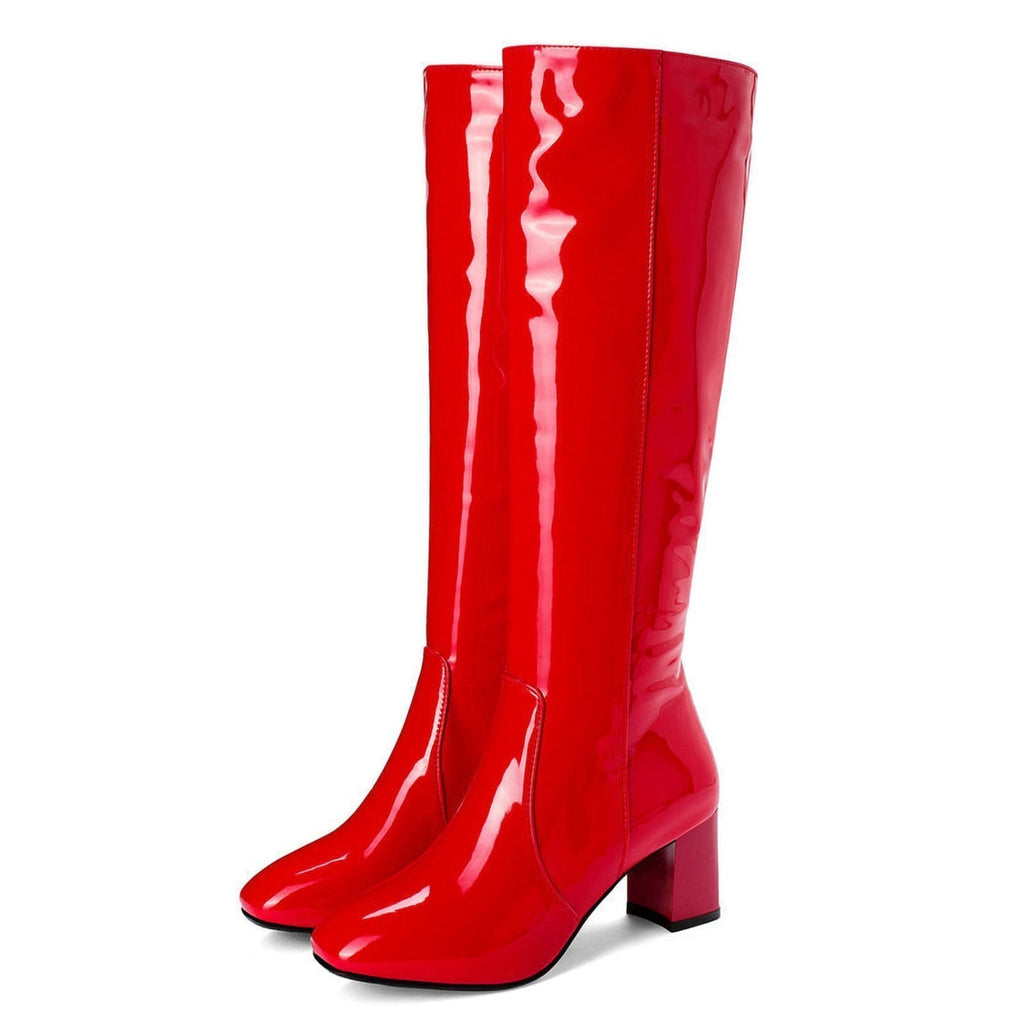 Femke | Lacquered high boots