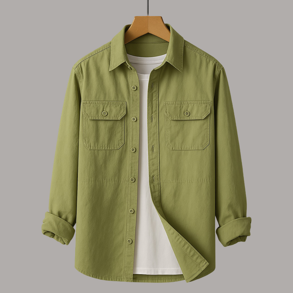Men's – 100% Cotton Shirt – Classic Fit, Breathable Fabric – Casual Wear