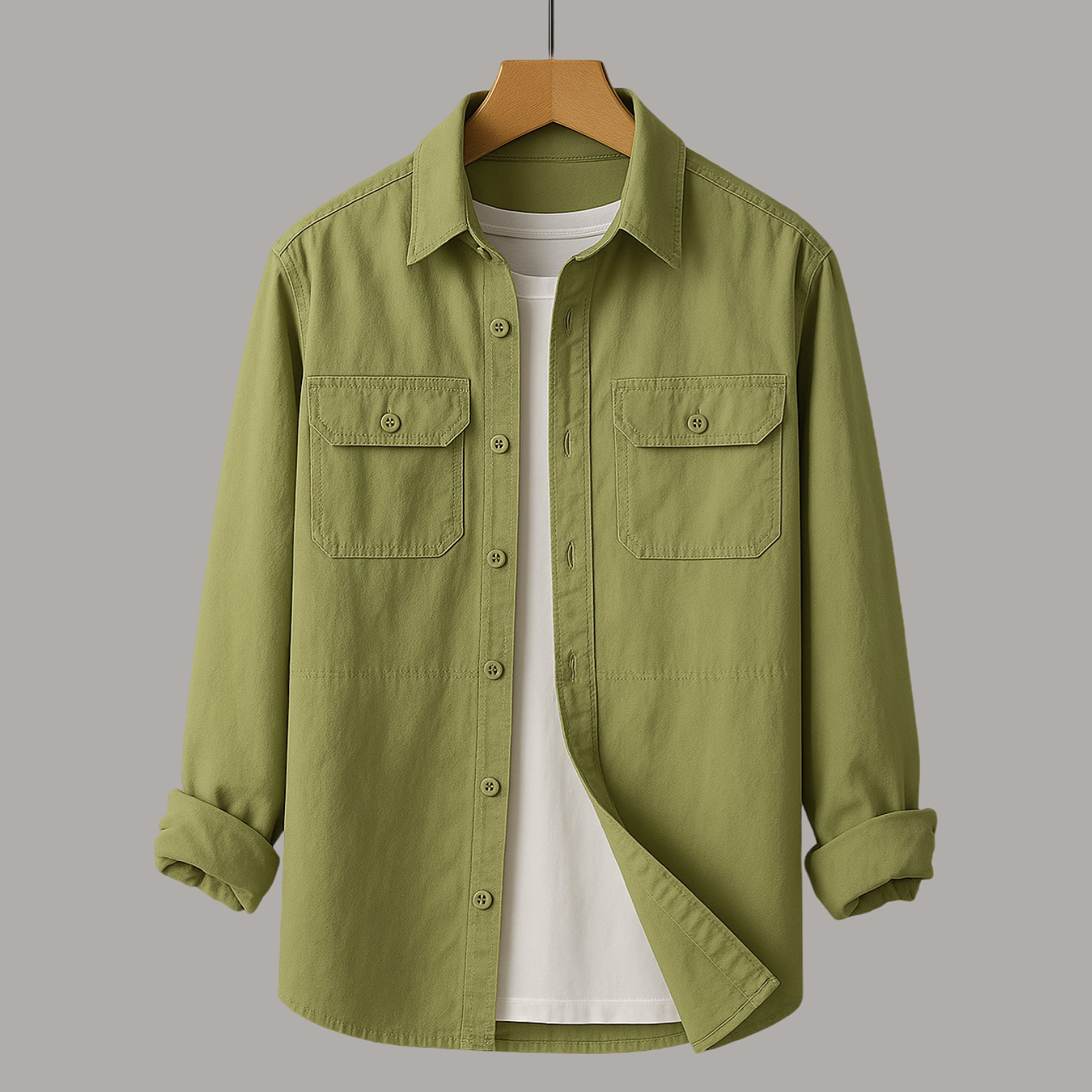 Men's – 100% Cotton Shirt – Classic Fit, Breathable Fabric – Casual Wear