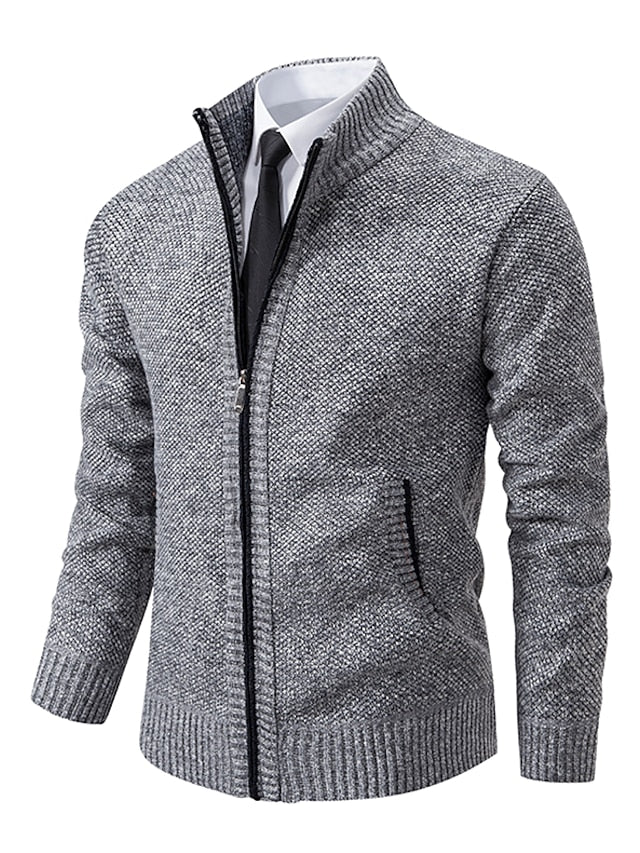 Stylish Zipper Knitted Sweater For Men (Italian Design)