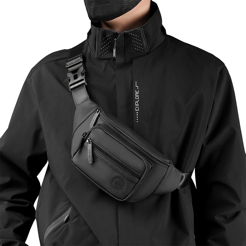 Men's Hip Bag | Multifunctional & Water Repellent | Outdoor & Sports | Nylon | Multiple Pockets
