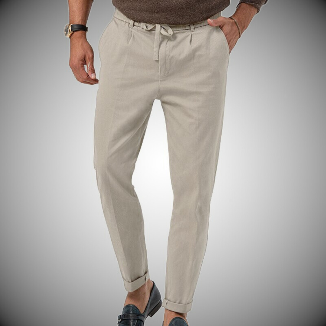 Men's Trousers | Straight Fit & Adjustable Drawstring | Lightweight & Comfortable