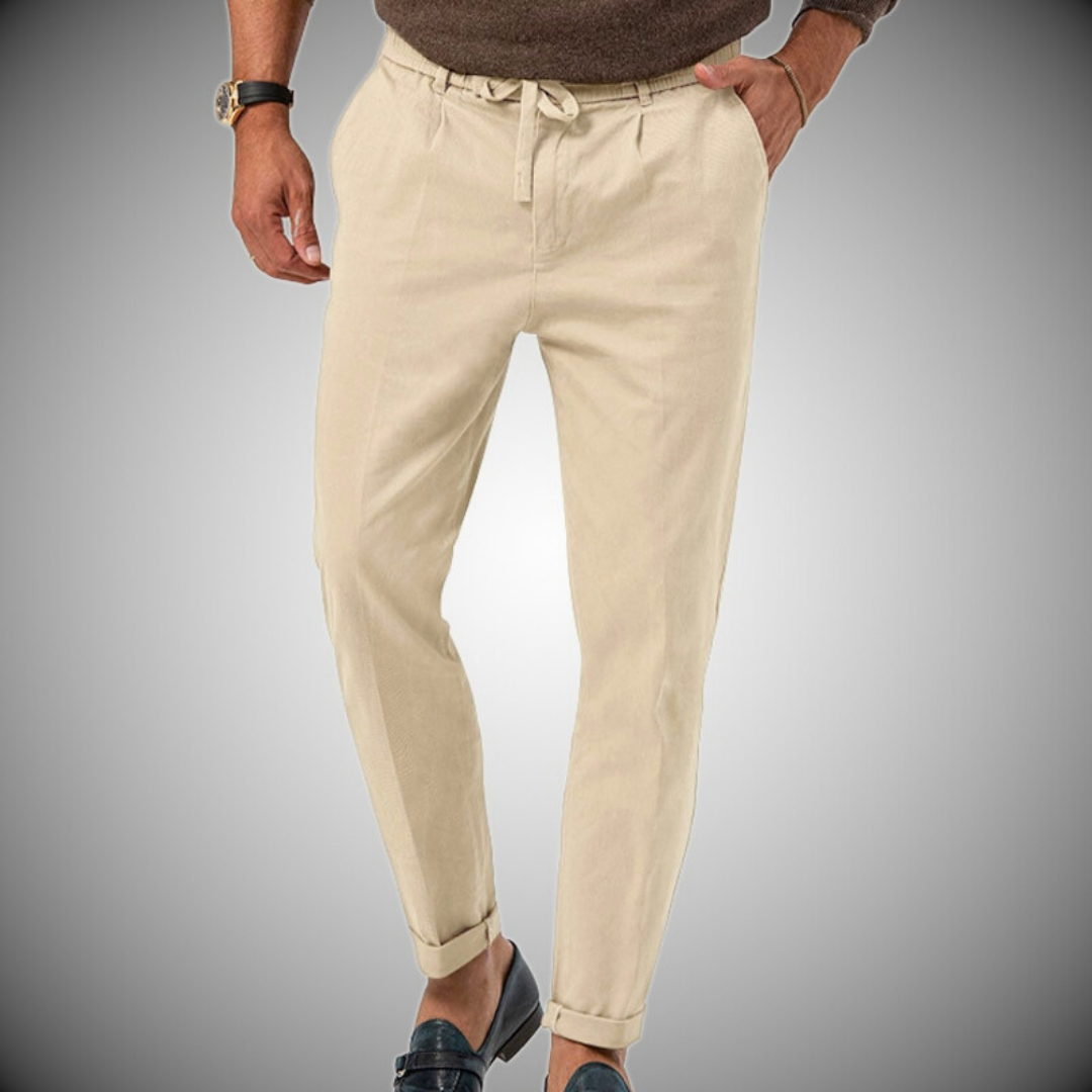 Men's Trousers | Straight Fit & Adjustable Drawstring | Lightweight & Comfortable