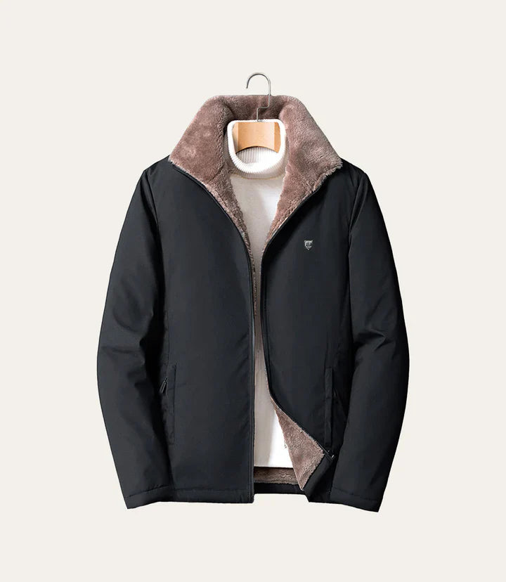 Luxury winter jacket with soft fleece lining and water-repellent protection for men | Tobias