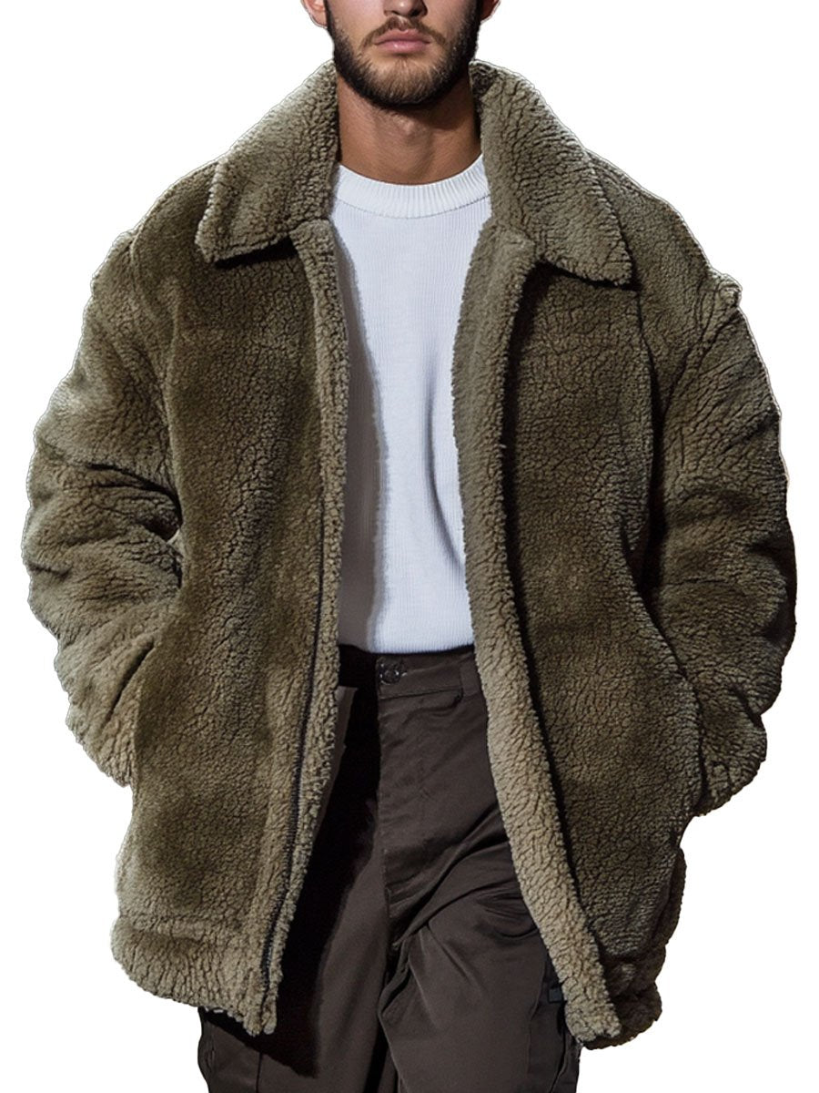 Luxury Teddy fur jacket for men with ultimate warmth and timeless comfort | Jelte