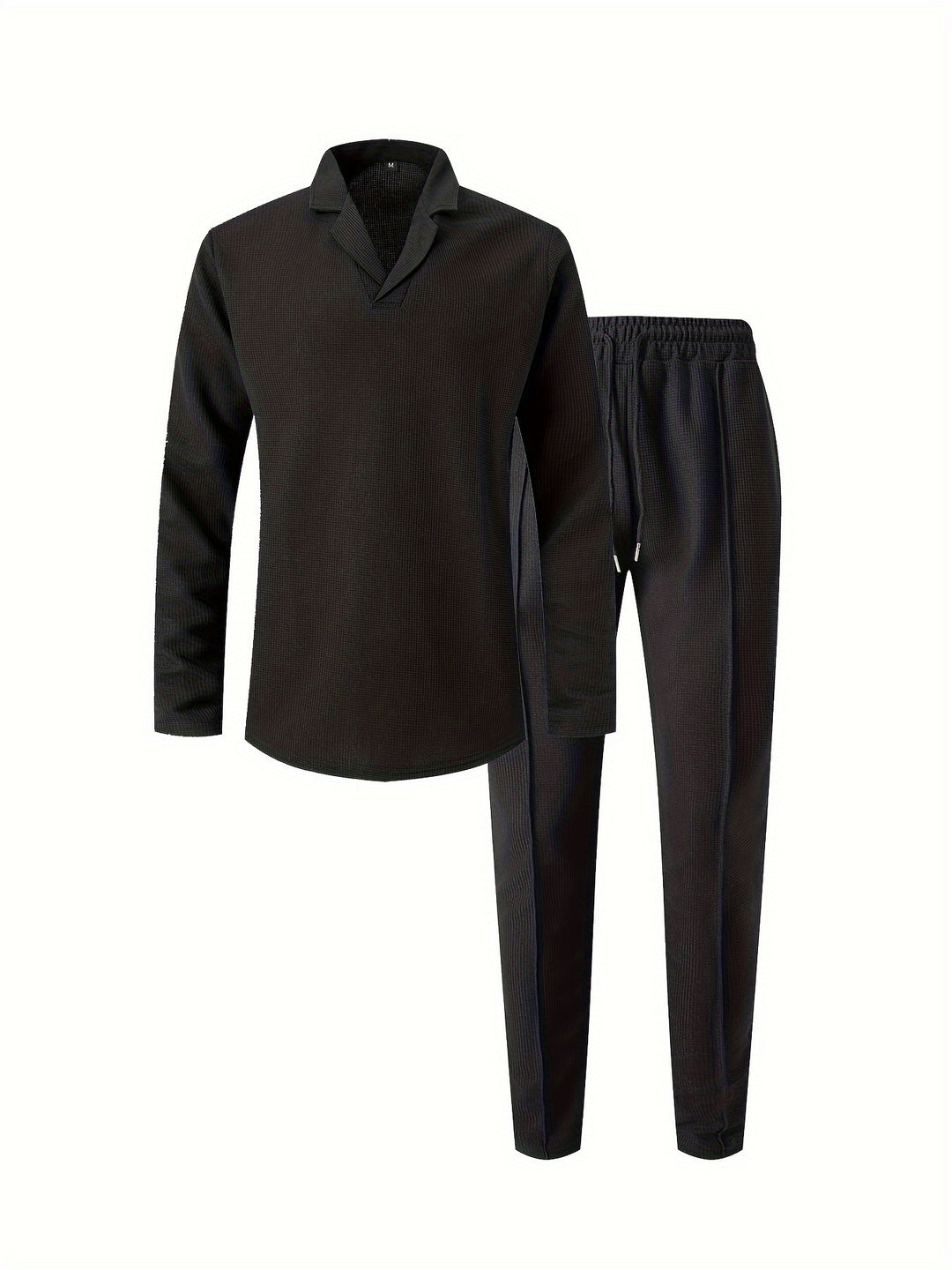 Men's Casual Set | Lapel Shirt & Trousers | Stylish & Comfortable | Spring