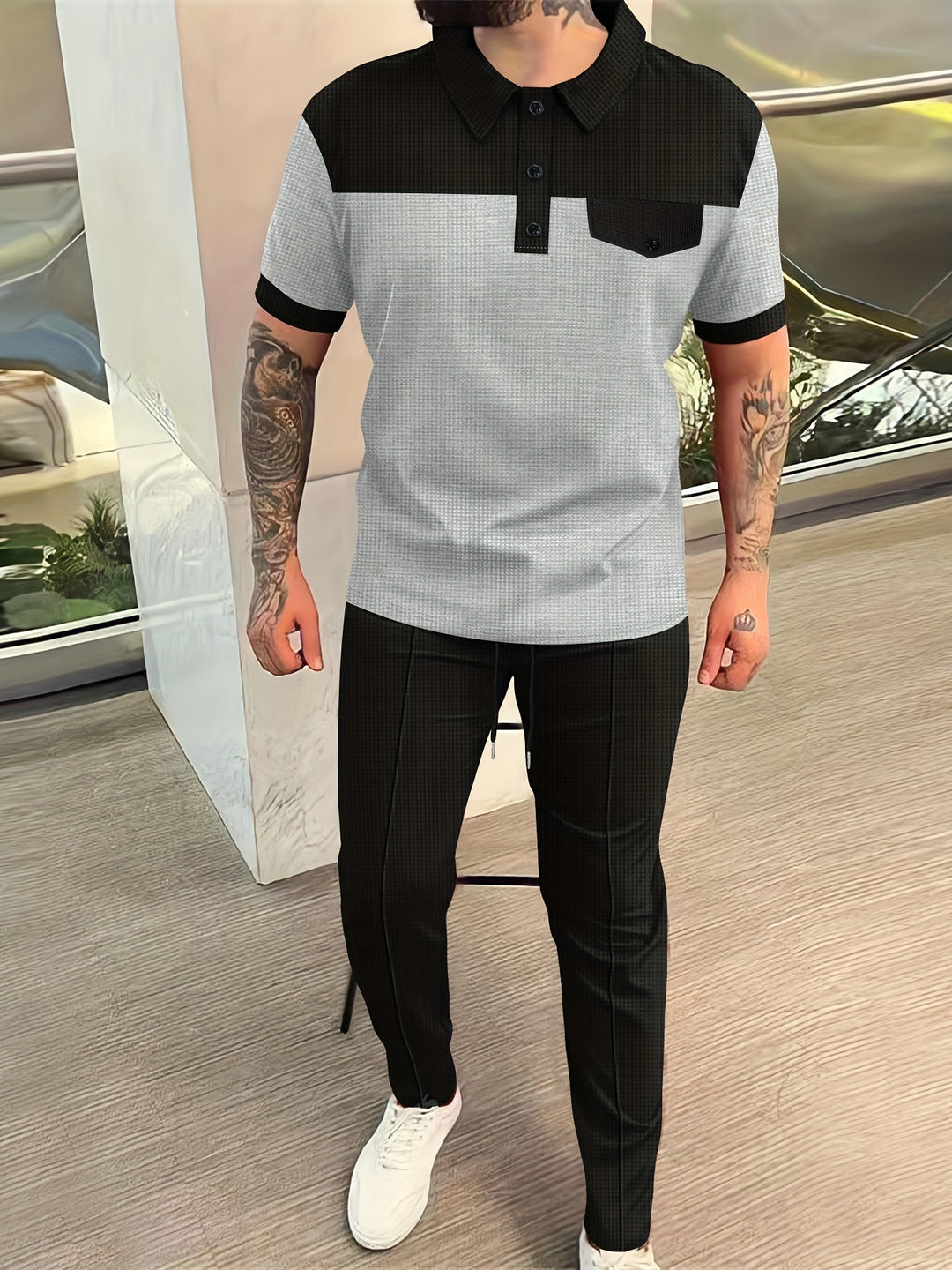 Polo Shirt & Trousers | Breathable & Versatile | Stylish and Casual Set