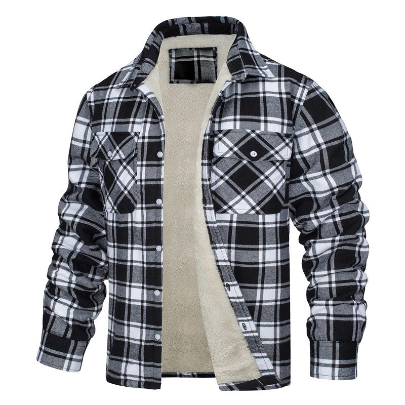 Checkered Shirt Jacket | Winter Warmth & Style | Fleece Lined