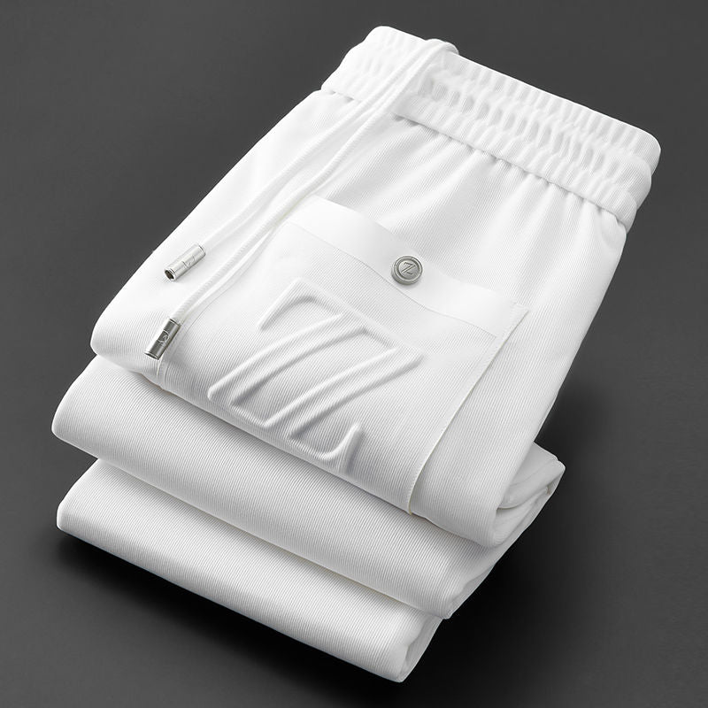 Luxury silk jogger trousers for men with ultimate comfort and effortless elegance | Xavi