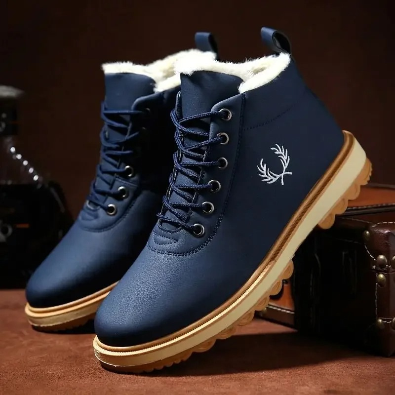 Cosy men's winter boots with fleece lining and non-slip sole | Luuk
