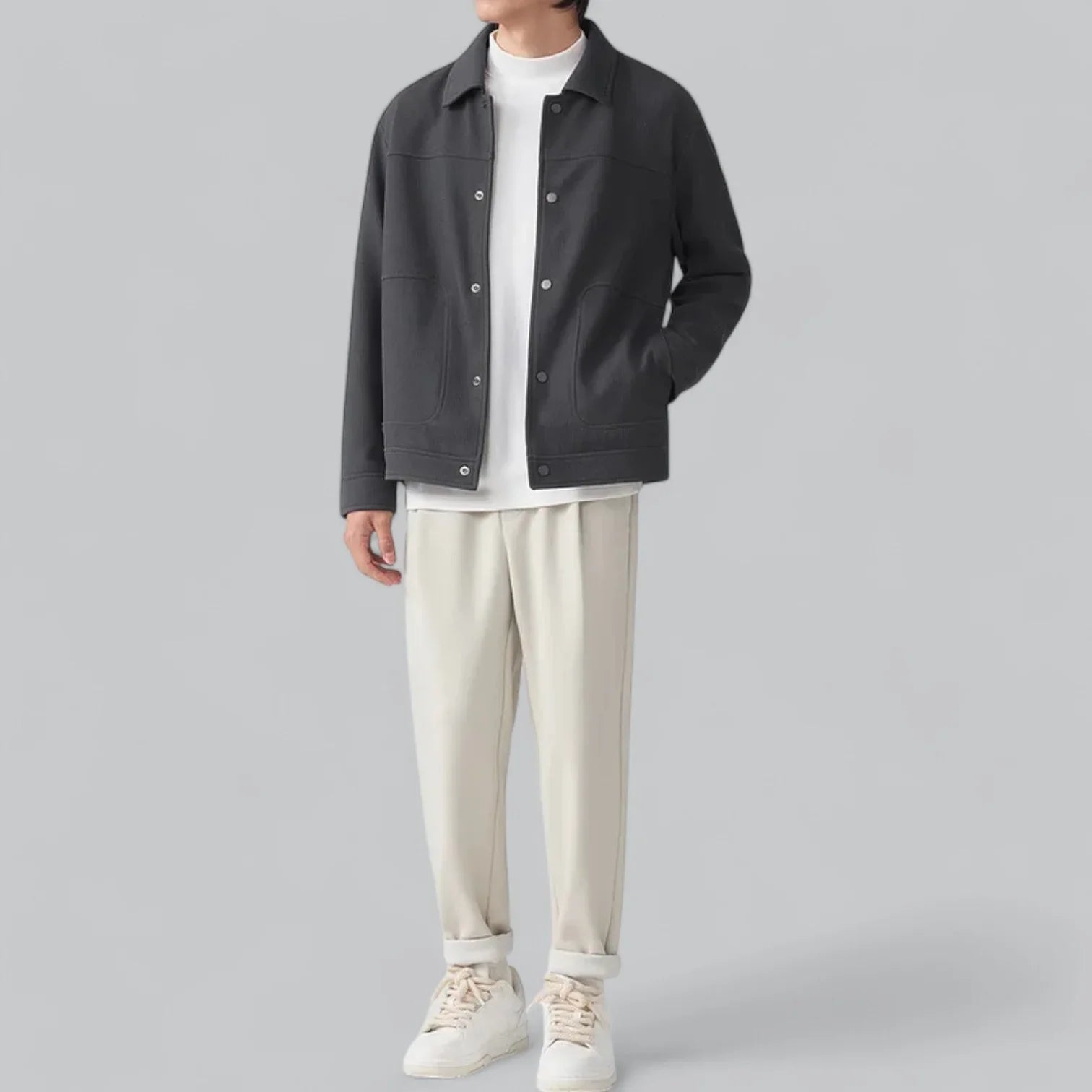 Elegant men's jacket crafted from premium fabric for timeless style and comfort | Gideon