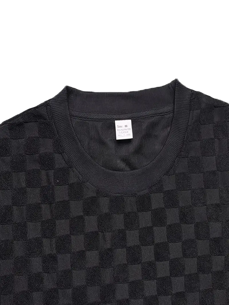 Men's Set | Trendy & Comfortable | Checkered Overall & Leisure Set | 2-Piece
