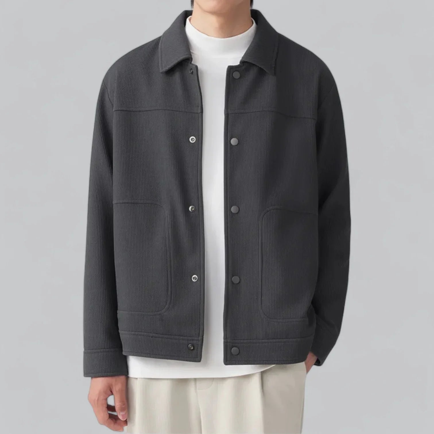 Elegant men's jacket crafted from premium fabric for timeless style and comfort | Gideon