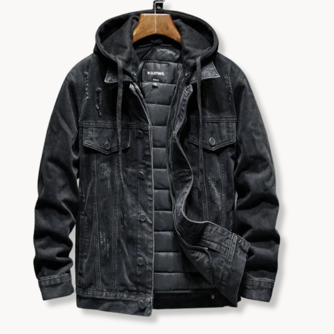 Cozy lined denim jacket for men with ultimate comfort and casual elegance | Mats