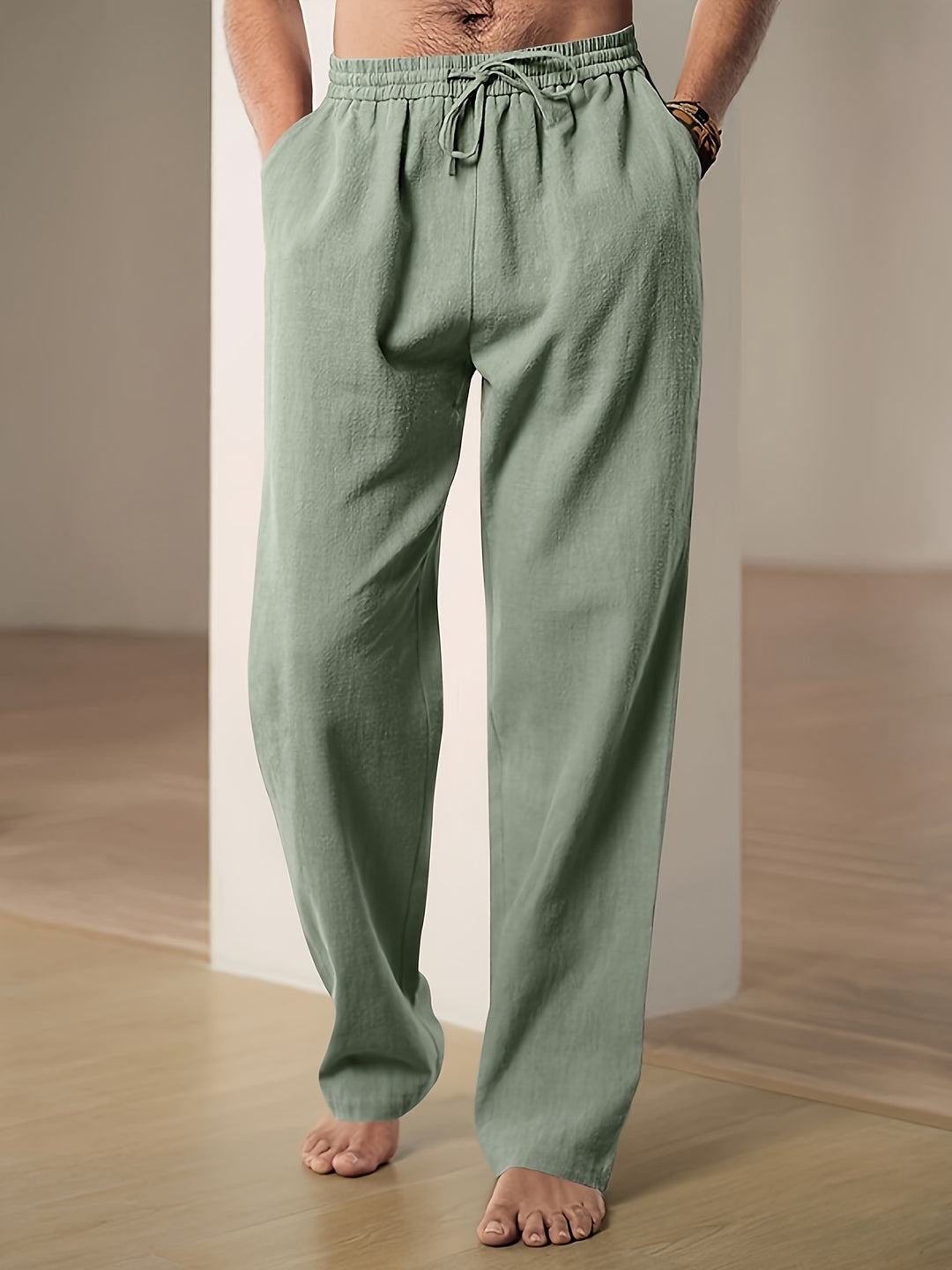 Men's casual linen trousers with breathable comfort and timeless style | Teun