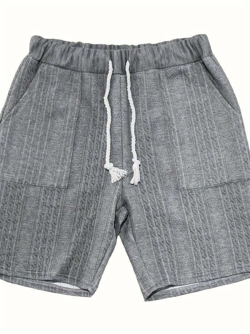 Soft knit V-neck shirt and comfortable shorts set for men with timeless stlye | Michiel