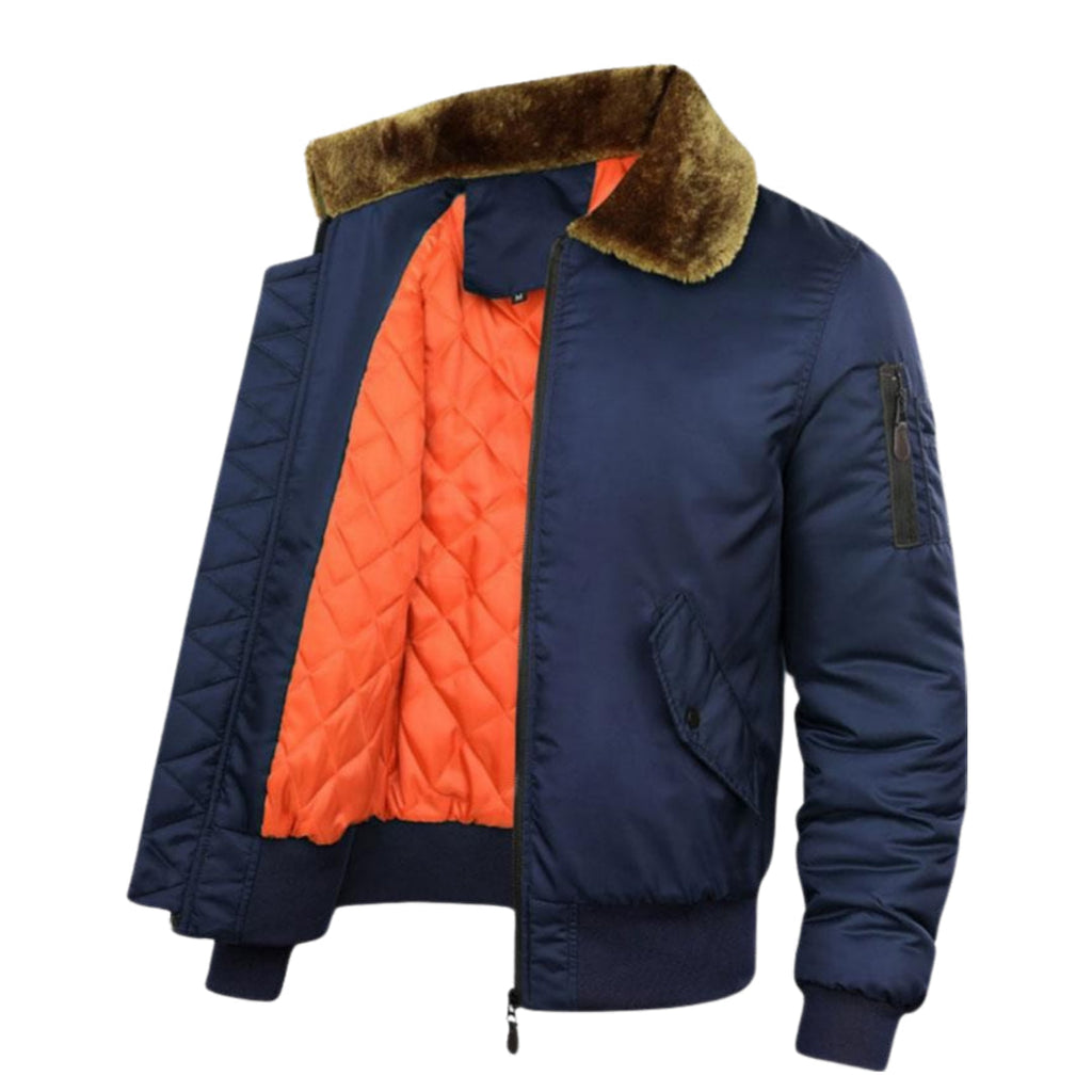 Elegant and trendy men's bomber jacket with effortless style and ultimate warmth | Mats
