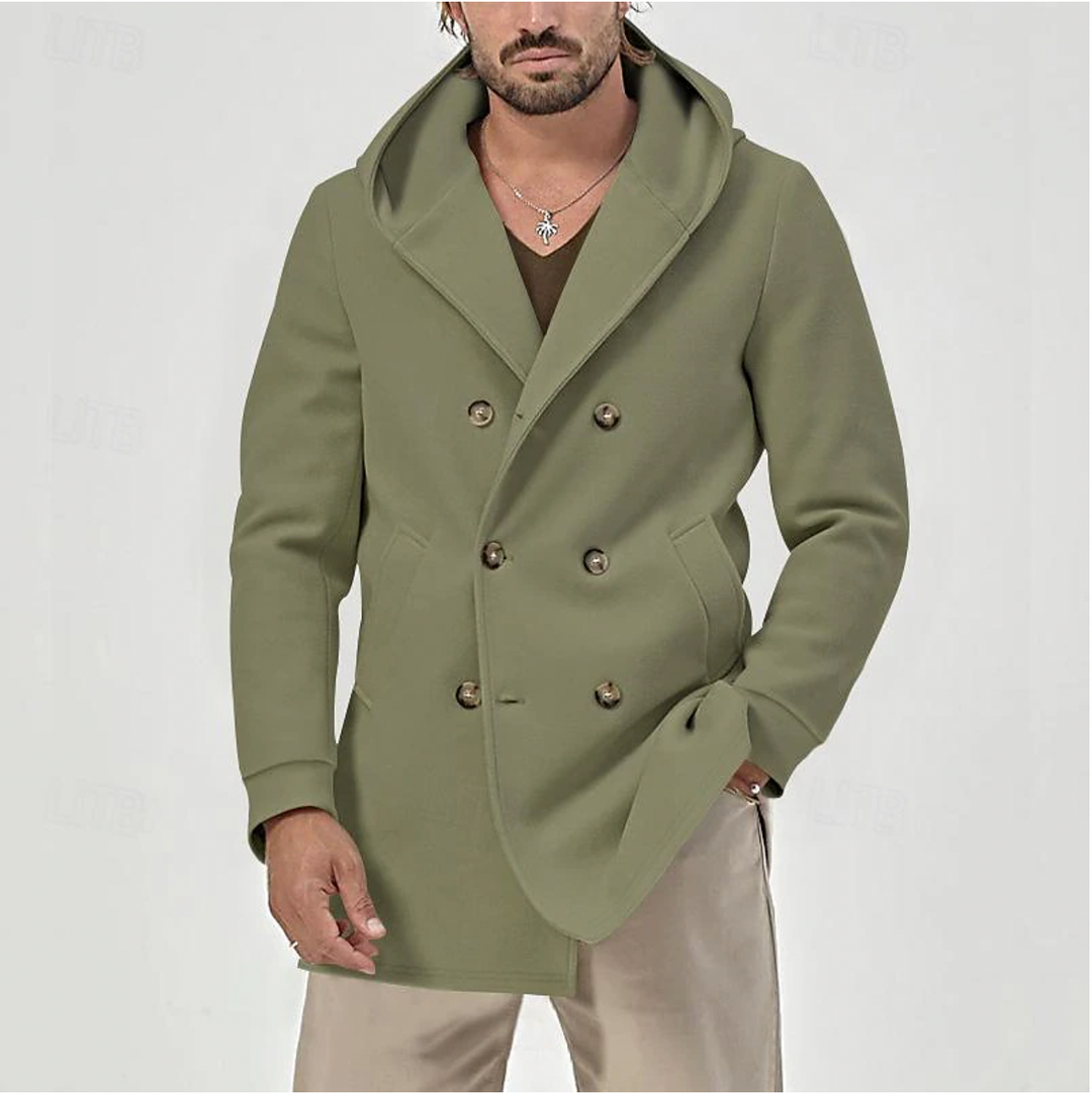 Elegant and soft mackintosh for men with timeless warmth and chic style | Nathan